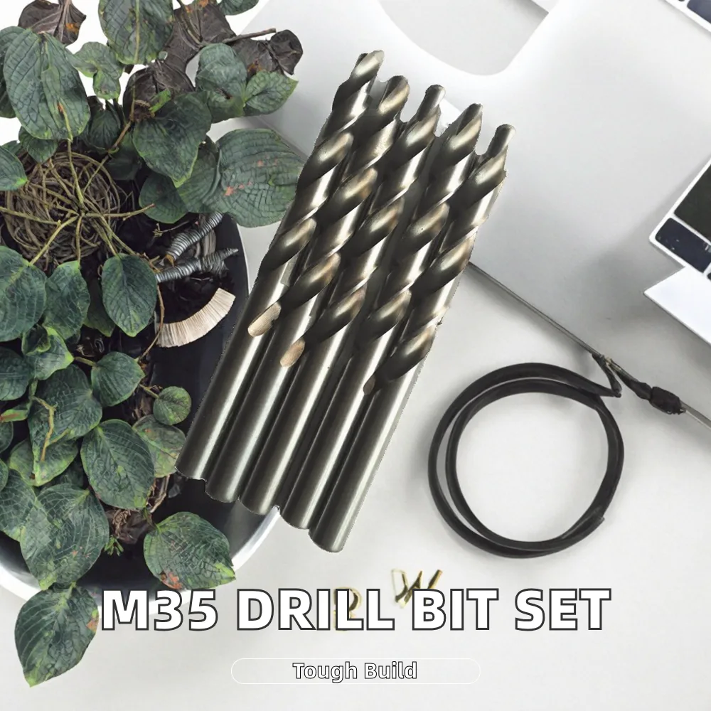 TEBAK M42 HSS Twist Drill Bit Metric Size with Straight Shank Carbide Alloy Materials DIN338 Standard Coating Finish view 5