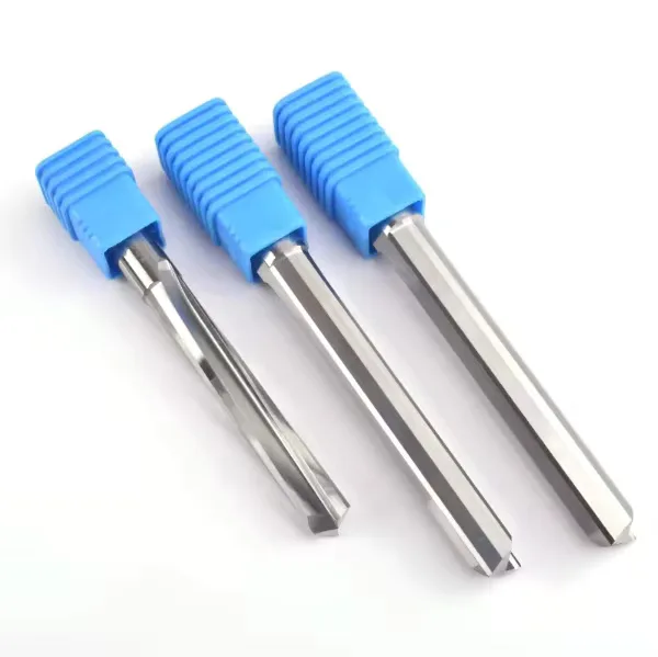 TEBAK 1/2 Inch Shank 2F 3F Solid Carbide Straight Router Bits Professional Woodworking End Mills for Precision Milling view 4