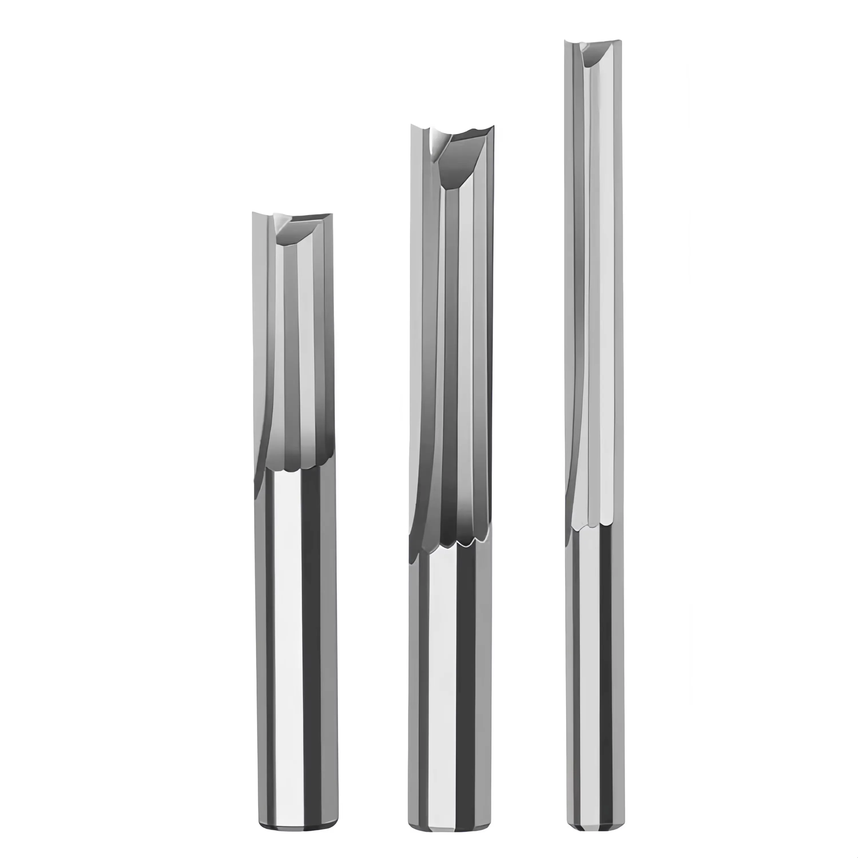 TEBAK 1/2 Inch Shank 2F 3F Solid Carbide Straight Router Bits Professional Woodworking End Mills for Precision Milling view 6