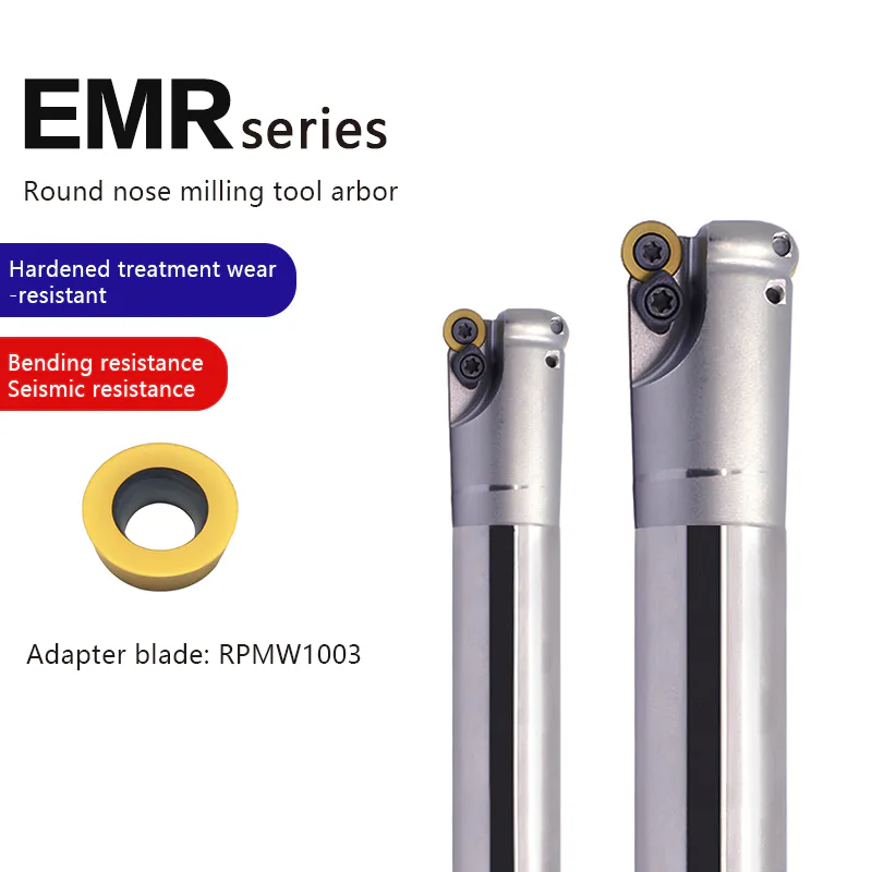 TEBAK EMR Round Nose End Milling Tool Rod R4 5 6 Shockproof Anti-seismic Bull Nose Round Cutter Series CNC Milling Tool Rod view 3