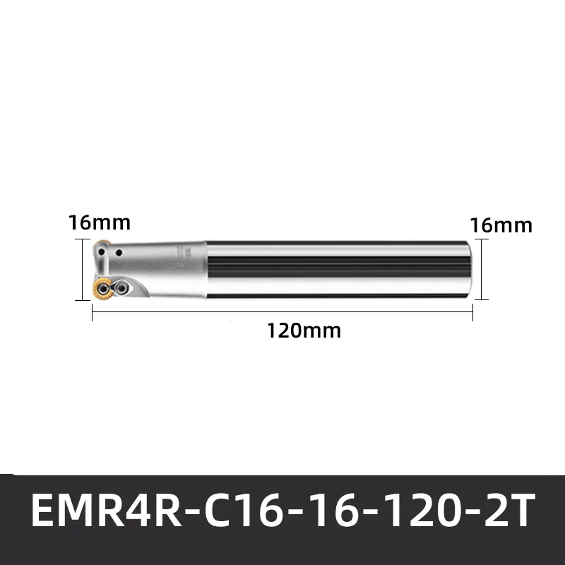 TEBAK EMRW 4R/5R/6R Indexable Round Nose End Mill Holder for RPMT1204/RPMW/RPWT Inserts Lathe Tool Holder view 5