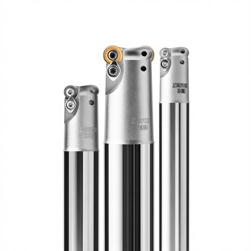 TEBAK EMRW 4R/5R/6R Indexable Round Nose End Mill Holder for RPMT1204/RPMW/RPWT Inserts Lathe Tool Holder