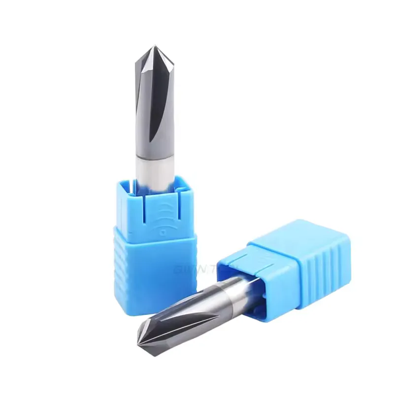 TEBAK HRC45 HRC55 D3 to D20 3F or 4F Tungsten Solid Carbide Chamfering End Mill