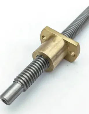 TEBAK Stainless Steel TR8 Trapezoidal Screw Threaded Rod Pitch 1MM 2MM 4MM T12 Tr20 Lead Screw and Nut view 4