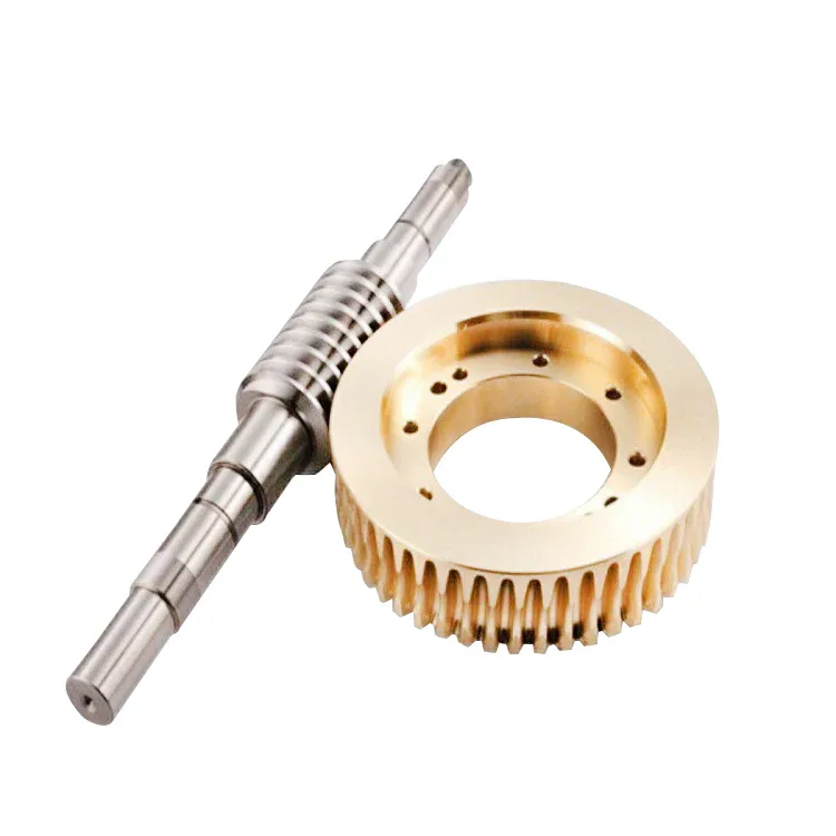 TEBAK Precision Parts Worm Gear Parts Customized High Precision CNC Machining Stainless Steel Worm Gear Set / Gear Wheel view 4