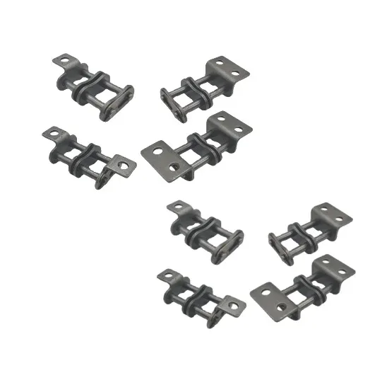 TEBAK Industrial Steel Double Pitch Bent Plate Conveyor Chain C2050 C2060 C2080 25mm Width Small Ball Single / Double Hole