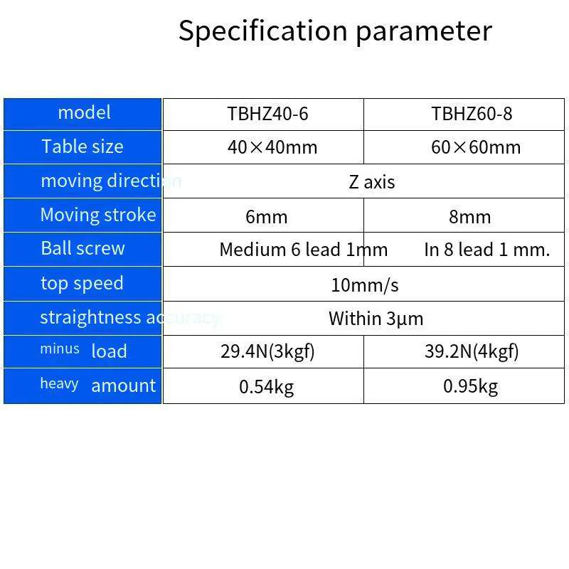 TEBAK ZMBSH4006/6008 Stainless Steel Optical Electric Sliding Table Horizontal Lifting Displacement Ball Linear Z-axis view 5
