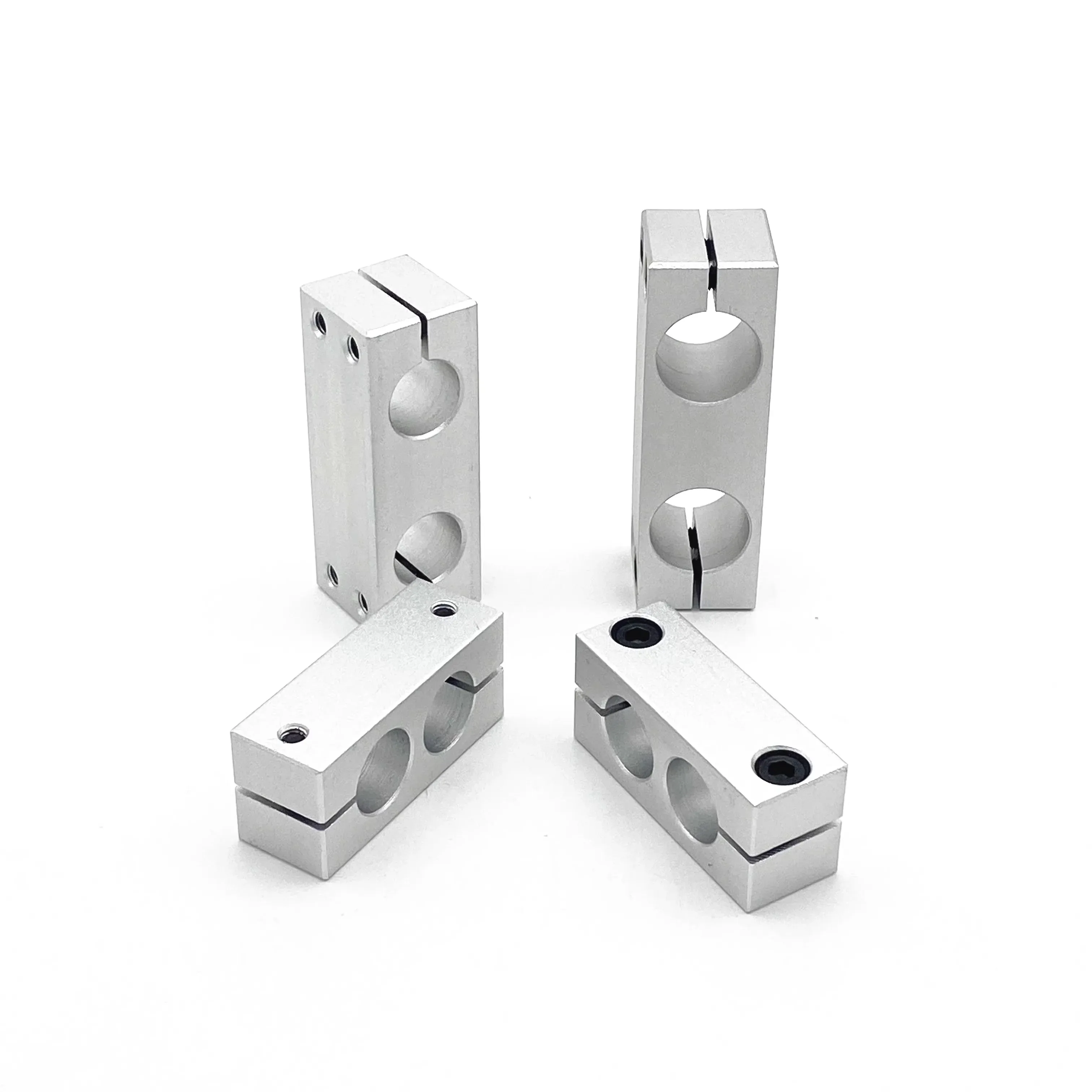 TEBAK Pillar Fixing Clamp Vertical Fixed Diameter Fastening Aluminum Alloy Optical Axis Cross Block Steel Pipe Fixing Bracket view 5