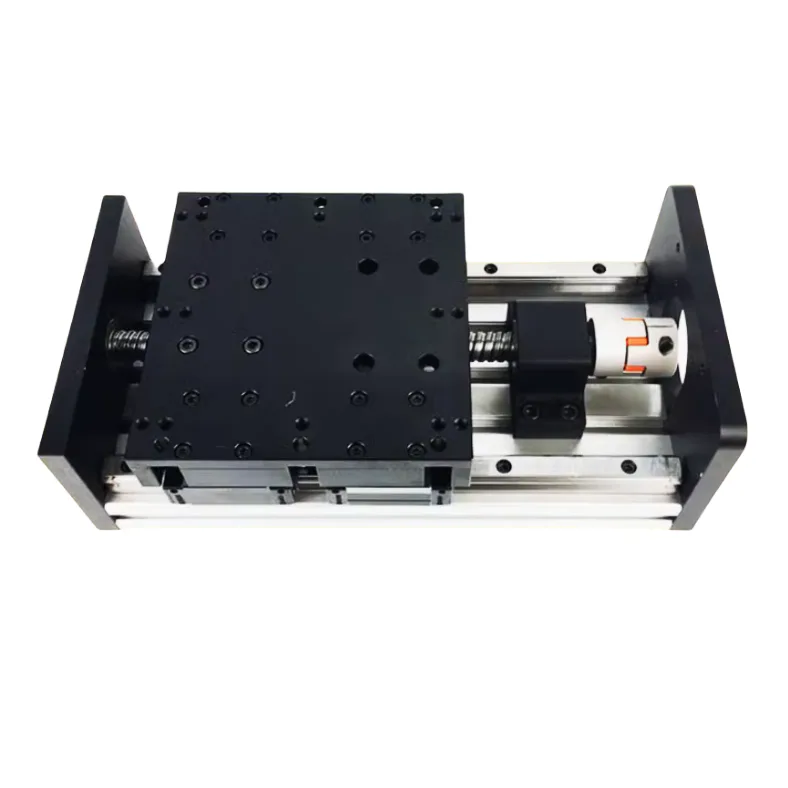 TEBAK GGP8080 Dual Axis Stepper Motor Slide Rail Module Electric Ball Screw Linear Guide Rail Cross Slide Table New Condition Steel view 2