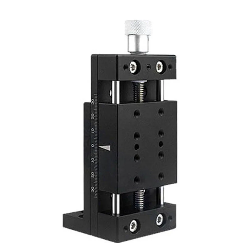 TEBAK Precision X-axis Fine Adjustment Screw Slide Table Heavy-duty Screw Feeding Linear 50/80/100 Stroke Displacement Platform view 3