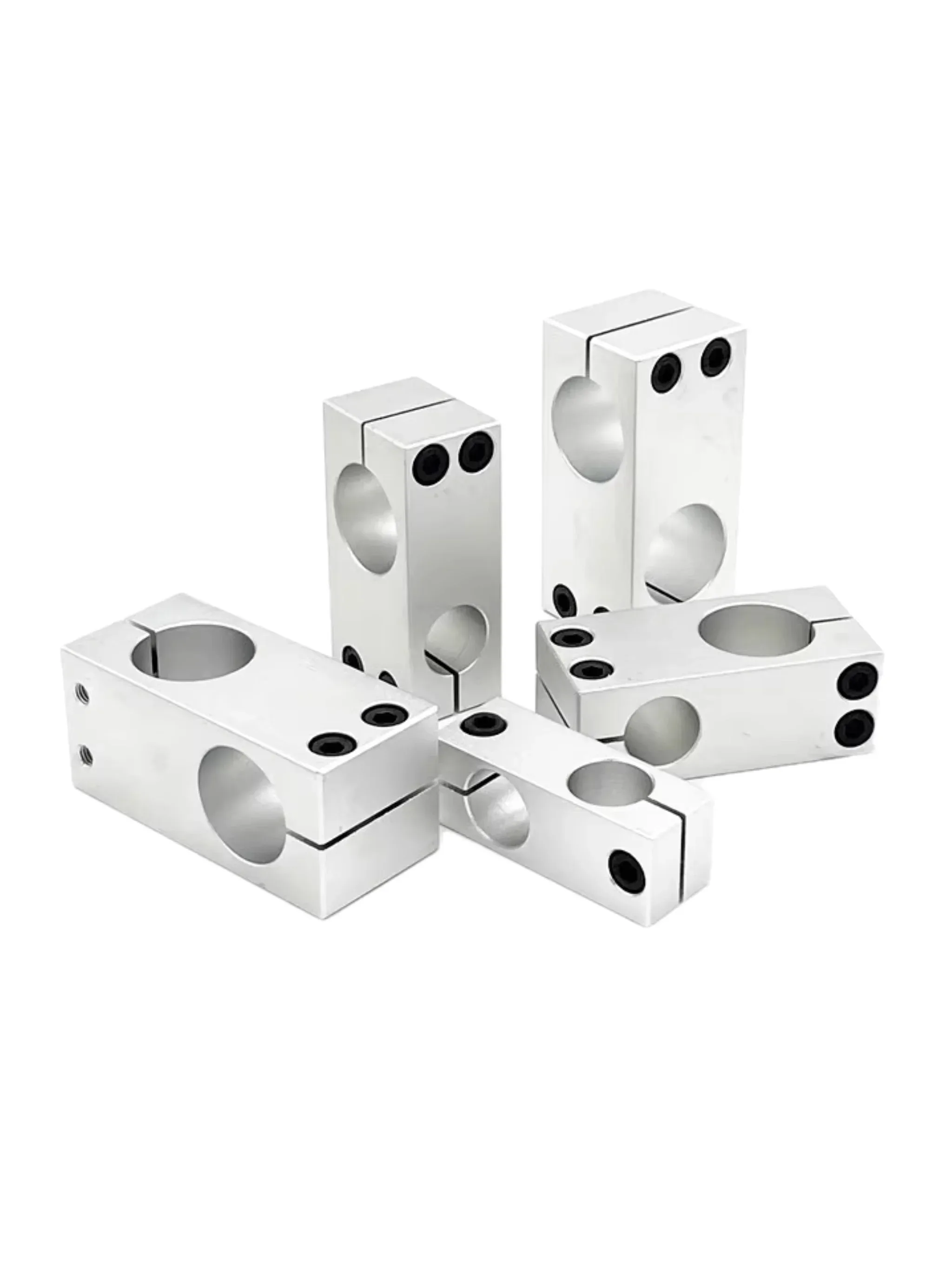 TEBAK Pillar Fixing Clamp Vertical Fixed Diameter Fastening Aluminum Alloy Optical Axis Cross Block Steel Pipe Fixing Bracket view 2