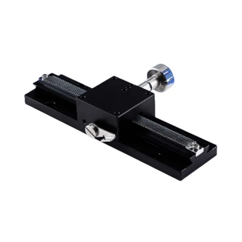 TEBAK X-axis Displacement Stage LWX40/25-100/50 Long Travel Dovetail Rack and Pinion Manual Fine-tuning Slides view 3