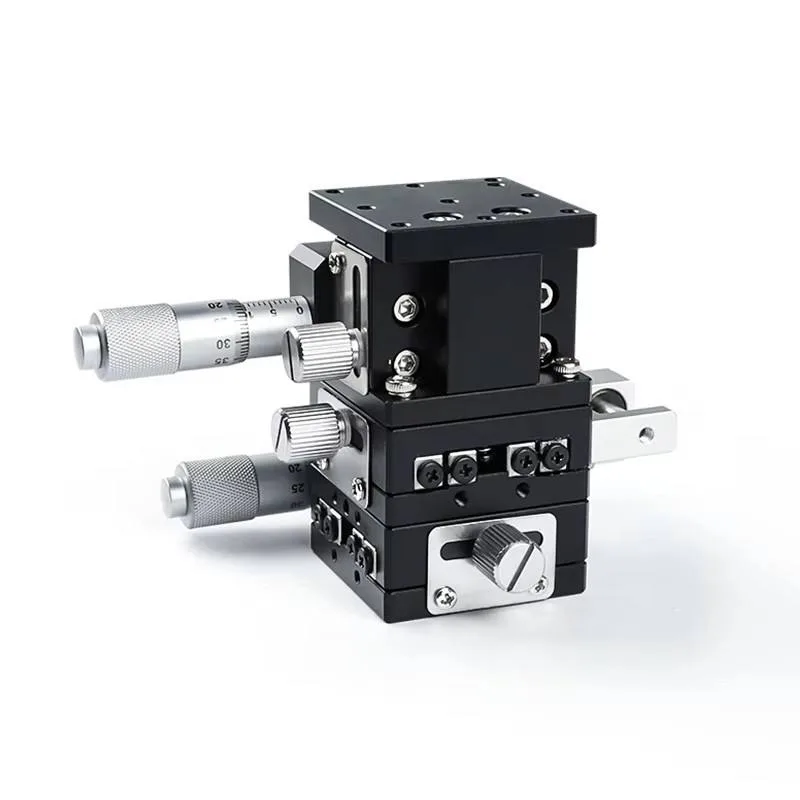 TEBAK XYZ Axis Displacement Platform Three-axis Manual Fine-tuning Lifting Table Optical Moving Slide LD60/40/125 view 3
