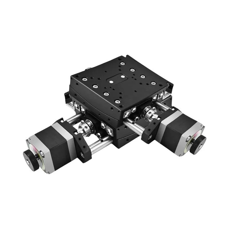 TEBAK X-Axis/XY-Axis Electric Fine-Tuning Goniometer with Tilting Slide Table 60/70 Radian Angle Swing Displacement Platform view 3