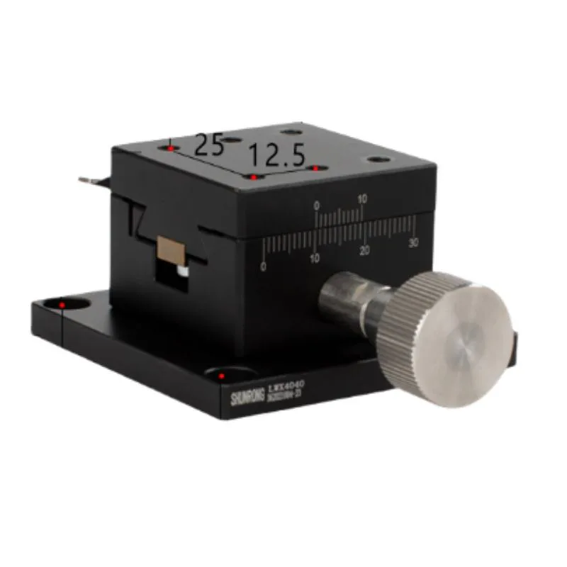 TEBAK X-axis Z-axis Displacement Stage Long Travel Rack and Pinion Manual Fine Adjustment Small Precision Dovetail Slide LWX25 view 5