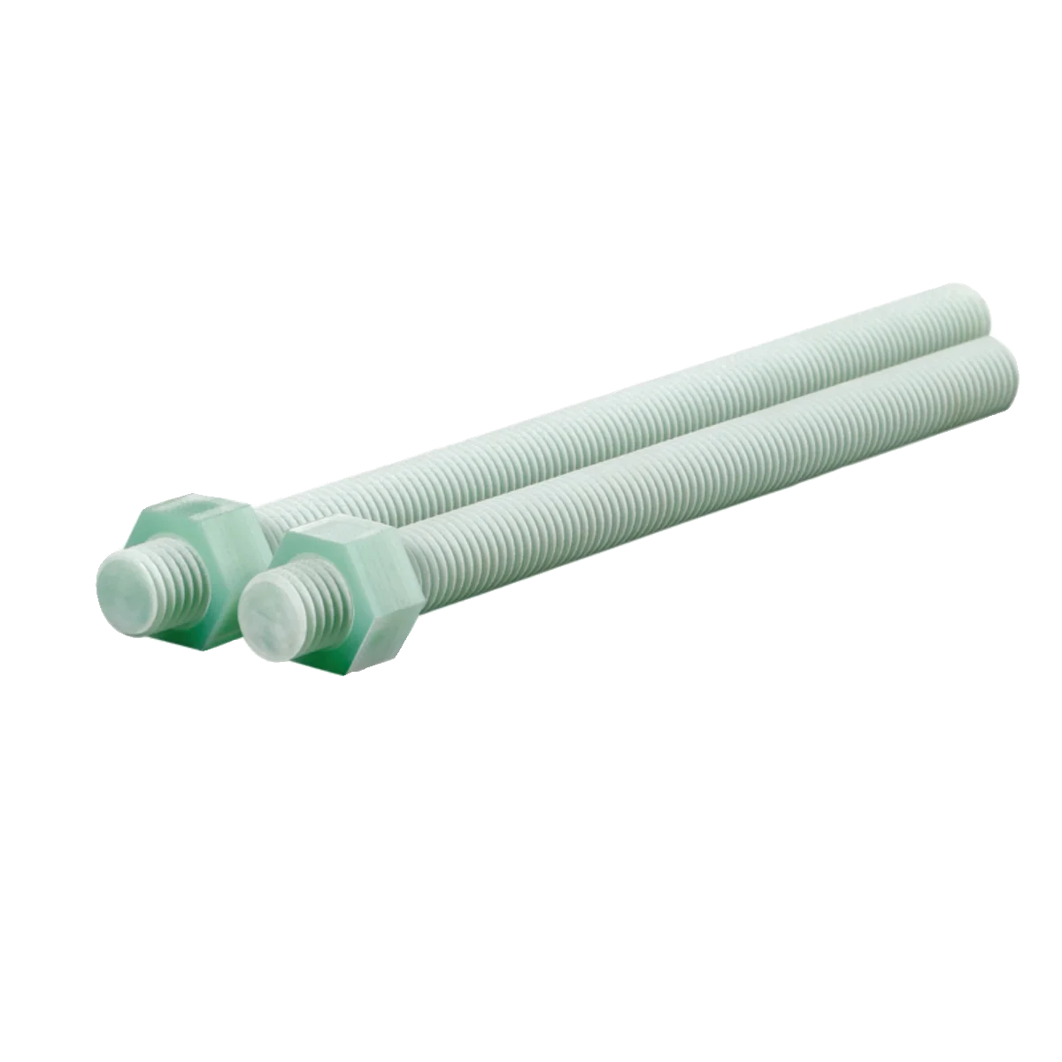 TEBAK Corrosion Resistance Polycarbafil Insulation Fastener Stud Bolt FRP GRP G10 Fiberglass Reinforced Plastic Full Thread Rod