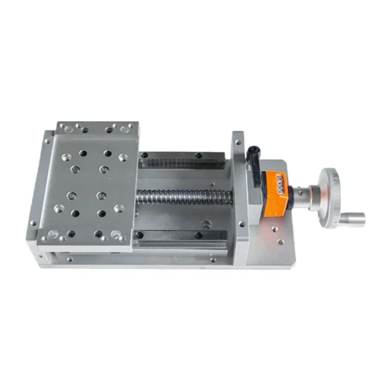 TEBAK Linear Guide Rail TH20 100-1000 Effective Stroke Precision Screw Hand-operated Cross Sliding Module Displacement Digital Display