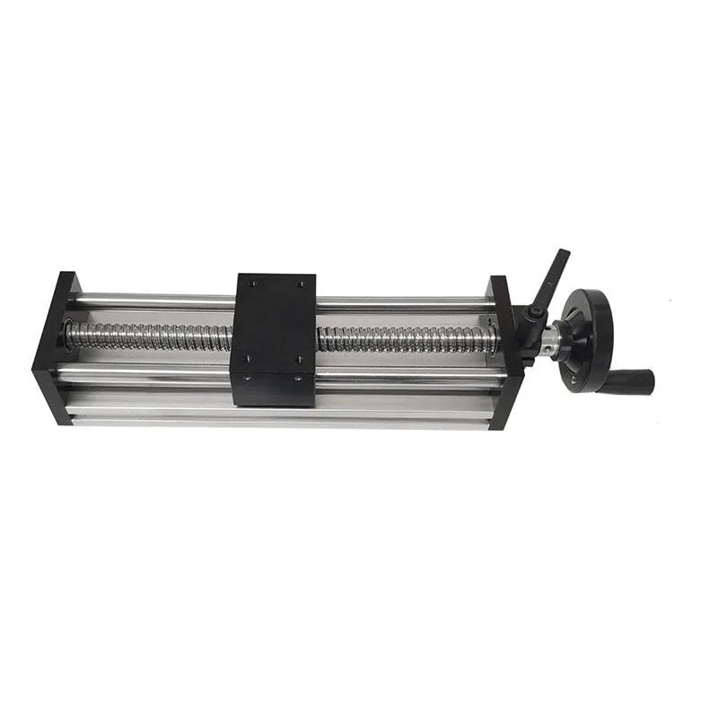 TEBAK Hot Selling Transmission Ball Screw Linear Guide Sliding Table Motion Module Manual Rocking Wheel Cross Lifting Sliding Table view 2