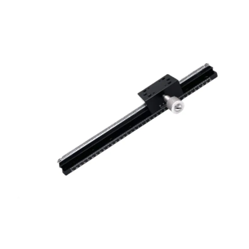 TEBAK X-axis Displacement Stage LWX40/25-100/50 Long Travel Dovetail Rack and Pinion Manual Fine-tuning Slides view 5