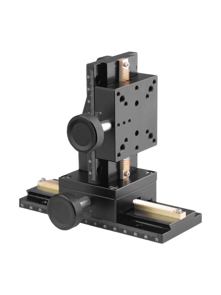 TEBAK XZ-axis Dovetail groove Manual Lift Table Fine-tuning Slide Table LWZ80-L Rack and Pinion Optical Precision Displacement Stage view 3