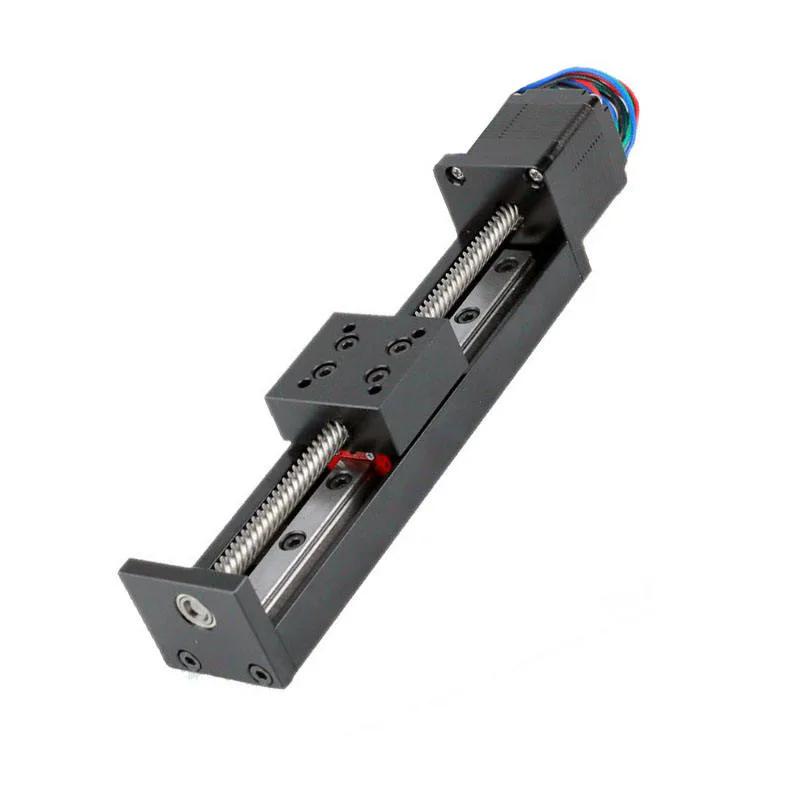 TEBAK Precision 28 Micro Screw Slide Table Linear Stepper Motor Guide Rail Slide Table T-shaped Screw Electric Slide Rail Module view 5