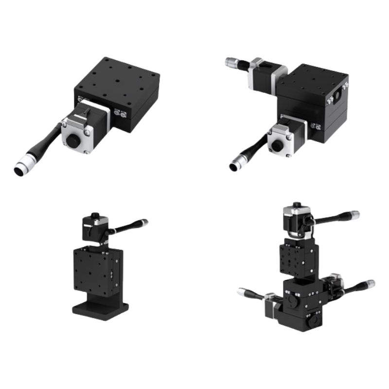 TEBAK X-Axis Electric Displacement Sliding Table TAX40/60/80/90/125 Fine-Tuning Optical Precision Ball Guide Rail view 2