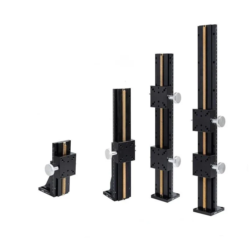 TEBAK X/Z Axis Slide Dovetail Table Manual Displacement Rack and Pinion Type Optical CCD Holder LWX4060-L100~500 Long