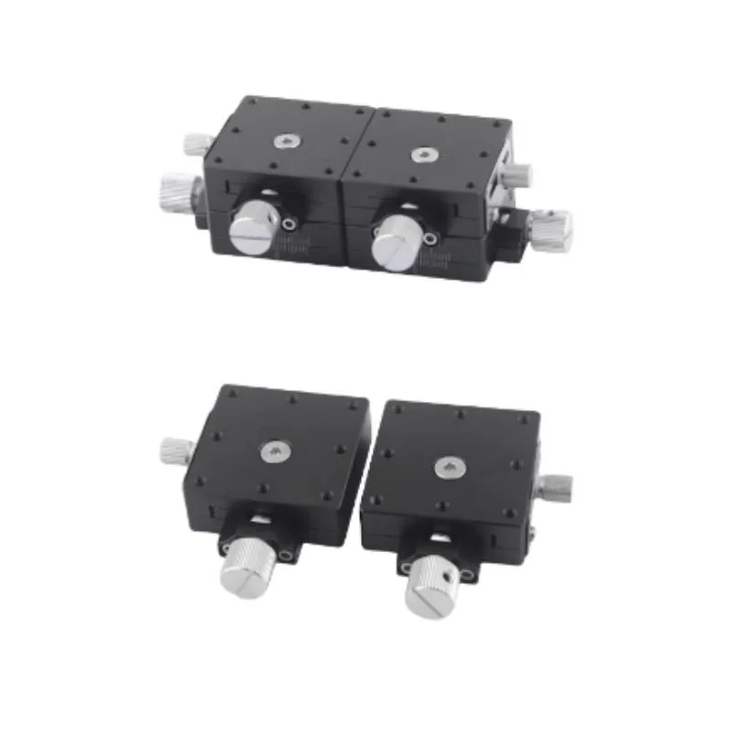TEBAK XYZ Axis Dovetail groove Micro-adjustment Slide Table LWFD40 Feed Manual Screw Type Displacement Optical Lifting Platform view 5