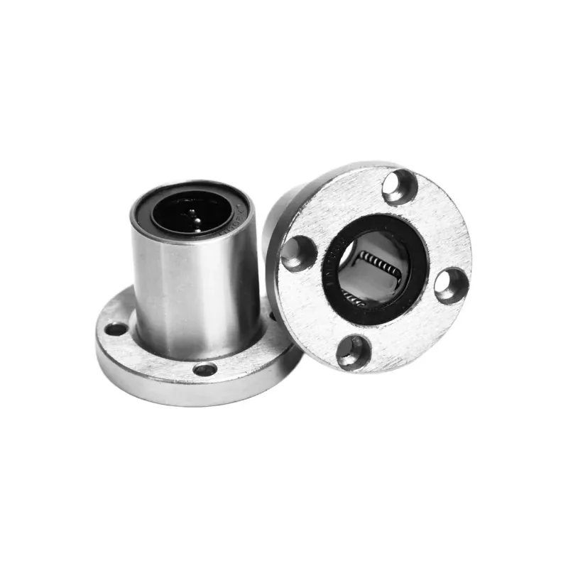 TEBAK Round Flange Linear Bearing Ball Sliding LMF6 8 10 12 13 16 20 25 30 40LUU Bearing Steel Universal Fittings view 3