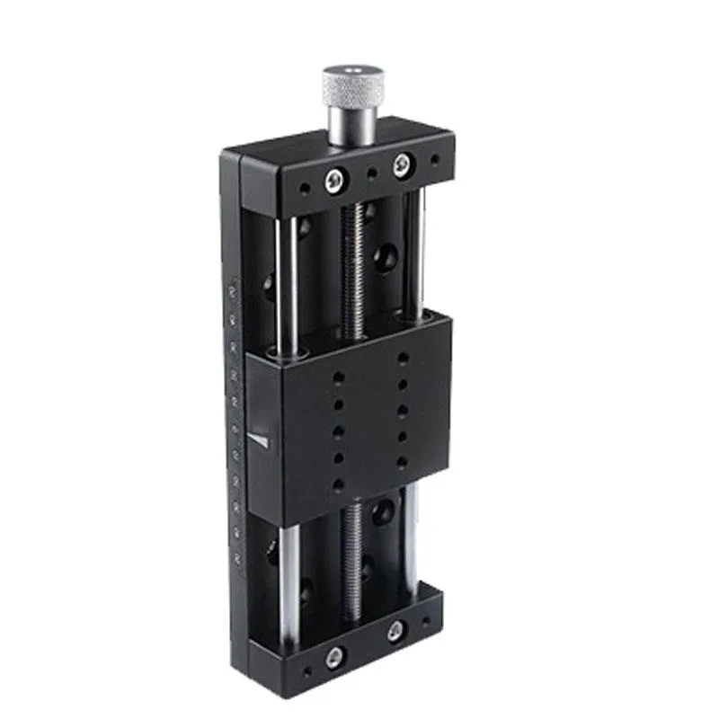 TEBAK Precision X-axis Fine Adjustment Screw Slide Table Heavy-duty Screw Feeding Linear 50/80/100 Stroke Displacement Platform