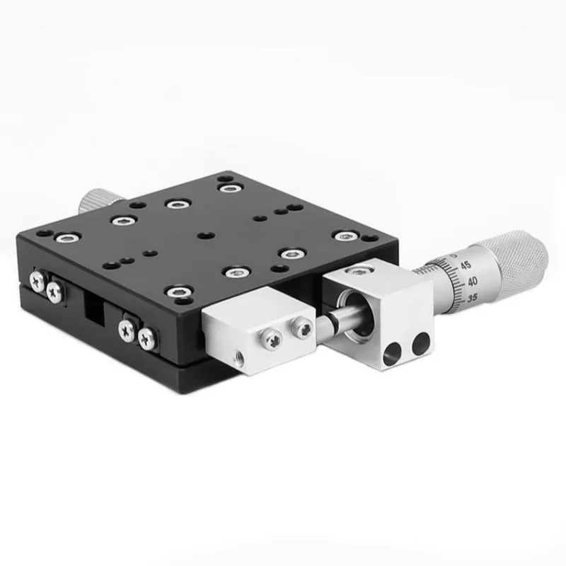 TEBAK X-axis Moving Optical Slide Micrometer Micrometer Fine-tuning Steel bar Ball Manual Displacement Stage LGX40/60-C-L-R view 5