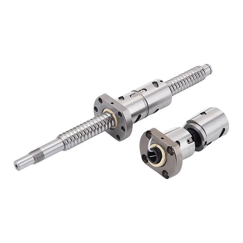 TEBAK C7 Precision CNC Ball Screw Rod Bearing Motor Models with Steel Ball and Double Nut Extended Nut Features view 3