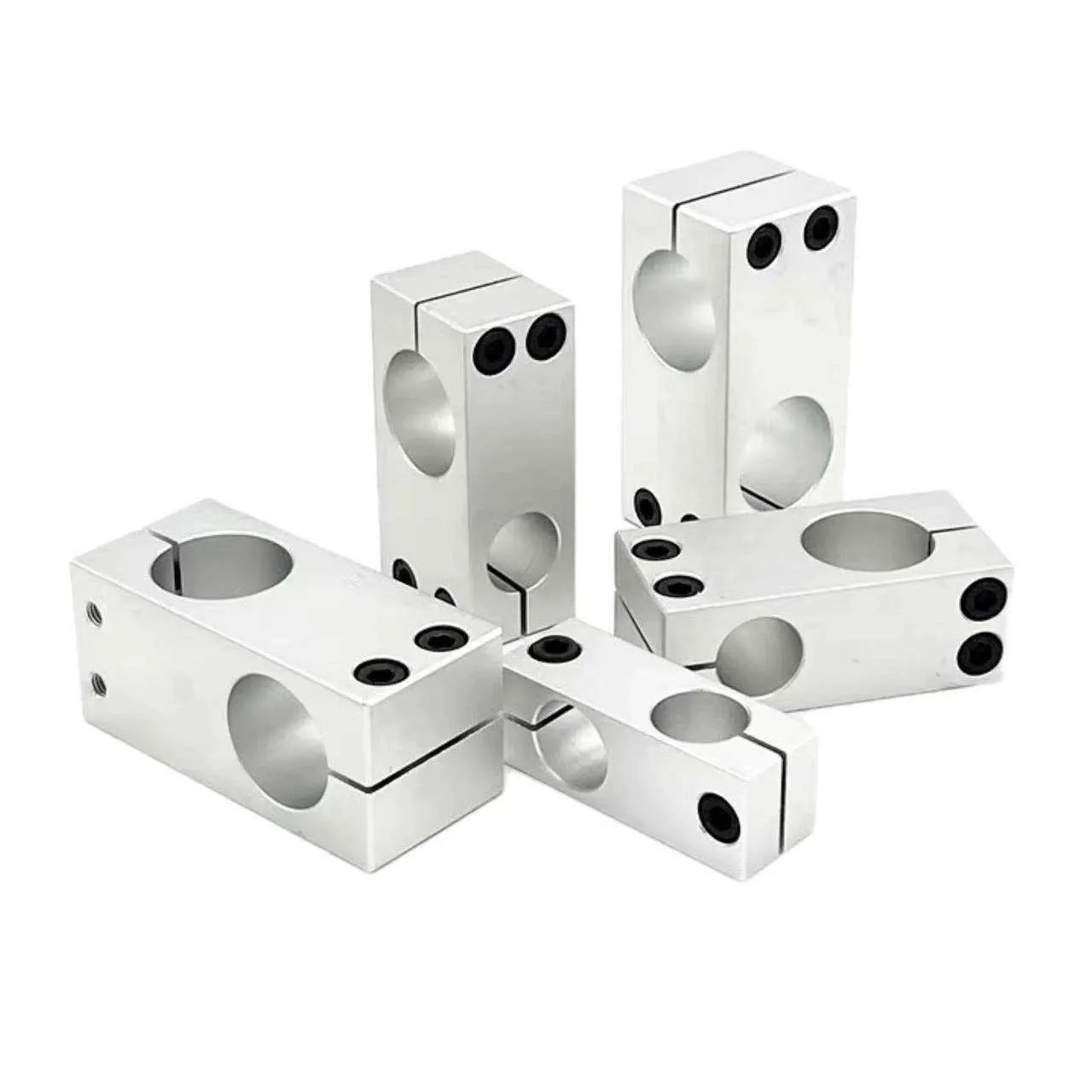 TEBAK Cross-type Optical Axis Clamping Connector with Aluminum Vertical Fixing Clamp and Locking Seat Same Diameter 10*10MM Outer 16mm view 2