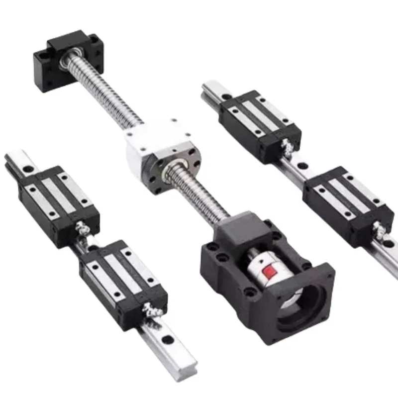 TEBAK Grinding Ball Screws C3 Screws Vice Precision Sliding Table Module Set Customized Full Set of C5 Grade Precision Custom Nuts