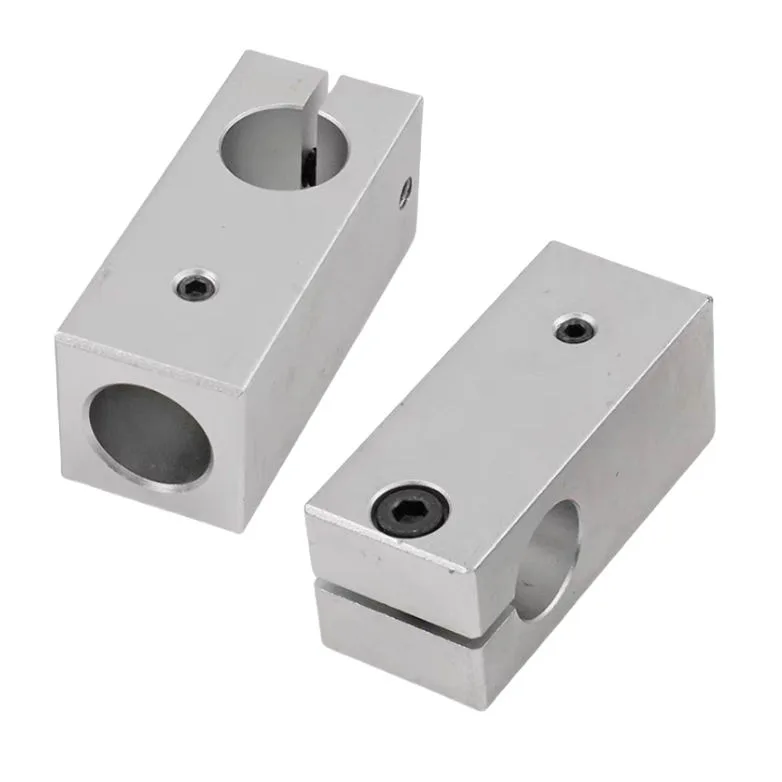 TEBAK Optical Axis Trapezoidal T-Shaped Clamp Connector Fixing Support Fixed Shaft Block Hole Sizes 8 10 12 15 16 20