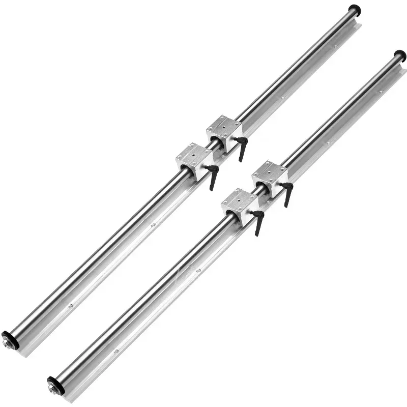 TEBAK CNC Aluminum Round Linear Guide Rail SBR12 16 20 22 25 28 30 and Linear Slide Block SBR12UU SBR12LUU view 4