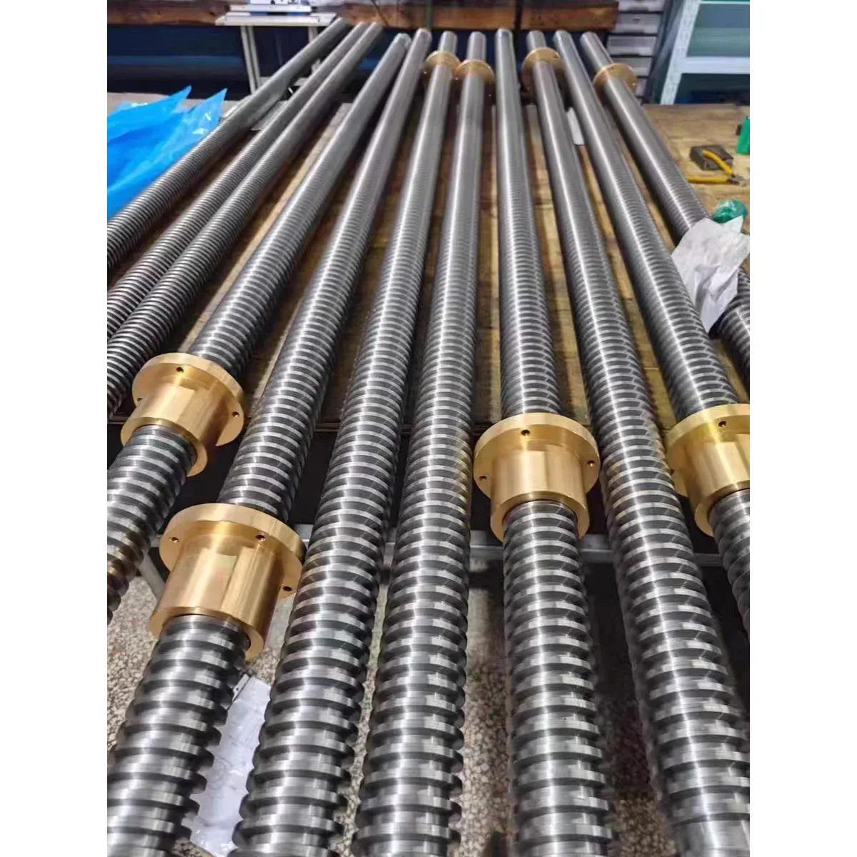 TEBAK Stainless Steel TR8 Trapezoidal Screw Threaded Rod Pitch 1MM 2MM 4MM T12 Tr20 Lead Screw and Nut view 5