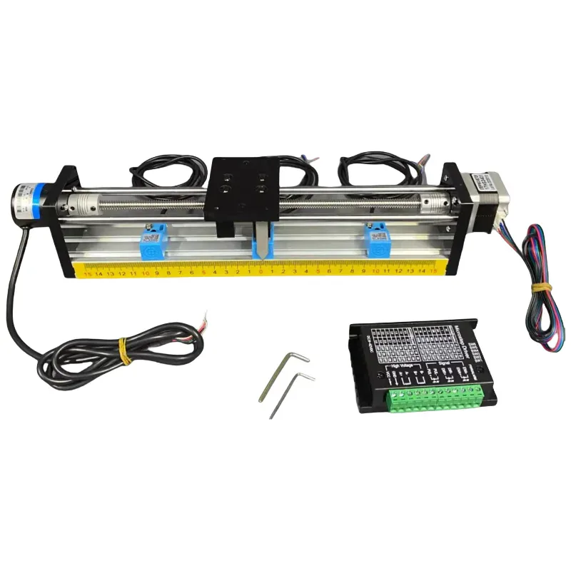 TEBAK Stepper Motor Encoder Driver with PLC Motion Control Proximity Switch Screw Sliding Table Module and Stepping Motor Sets
