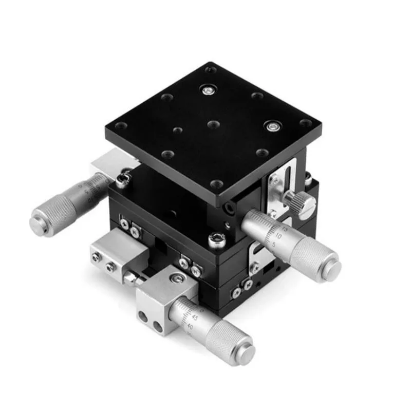 TEBAK XYZ-axis Displacement Stage Three-axis Motion Fine-tuning Manual Moving Table Slide Table LD40/60/90/80/125-LM view 5