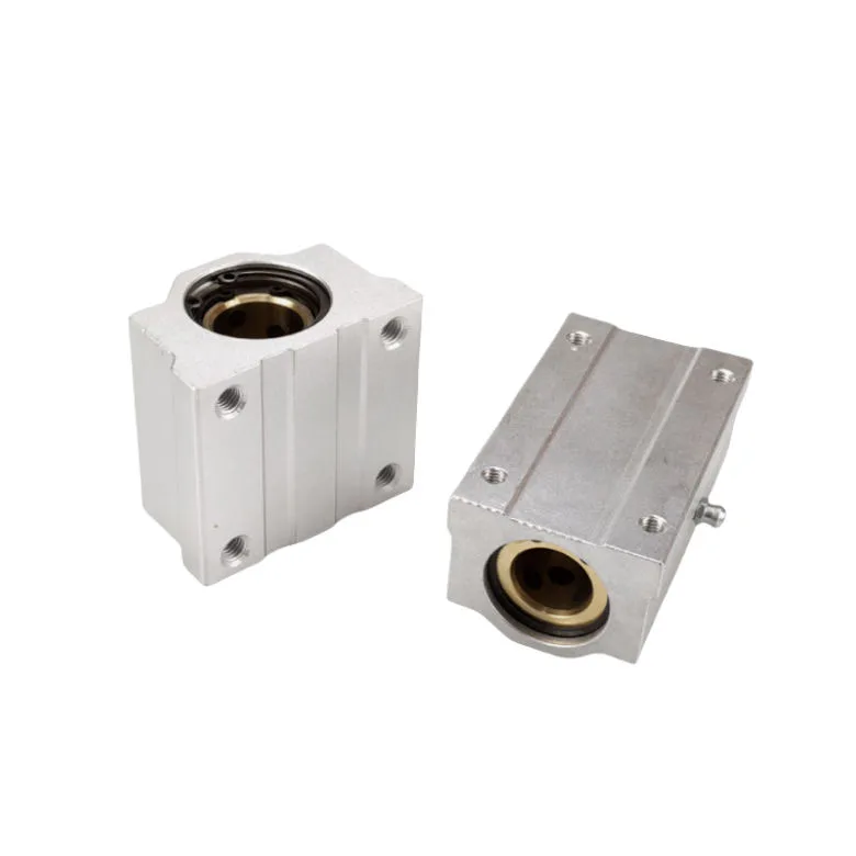 TEBAK SCS Box Type Linear Bearing Seat Liner Extended Graphite Aluminum Alloy Sleeve 10 12 16 20 25 30 40UU Motor Gear PLC view 4
