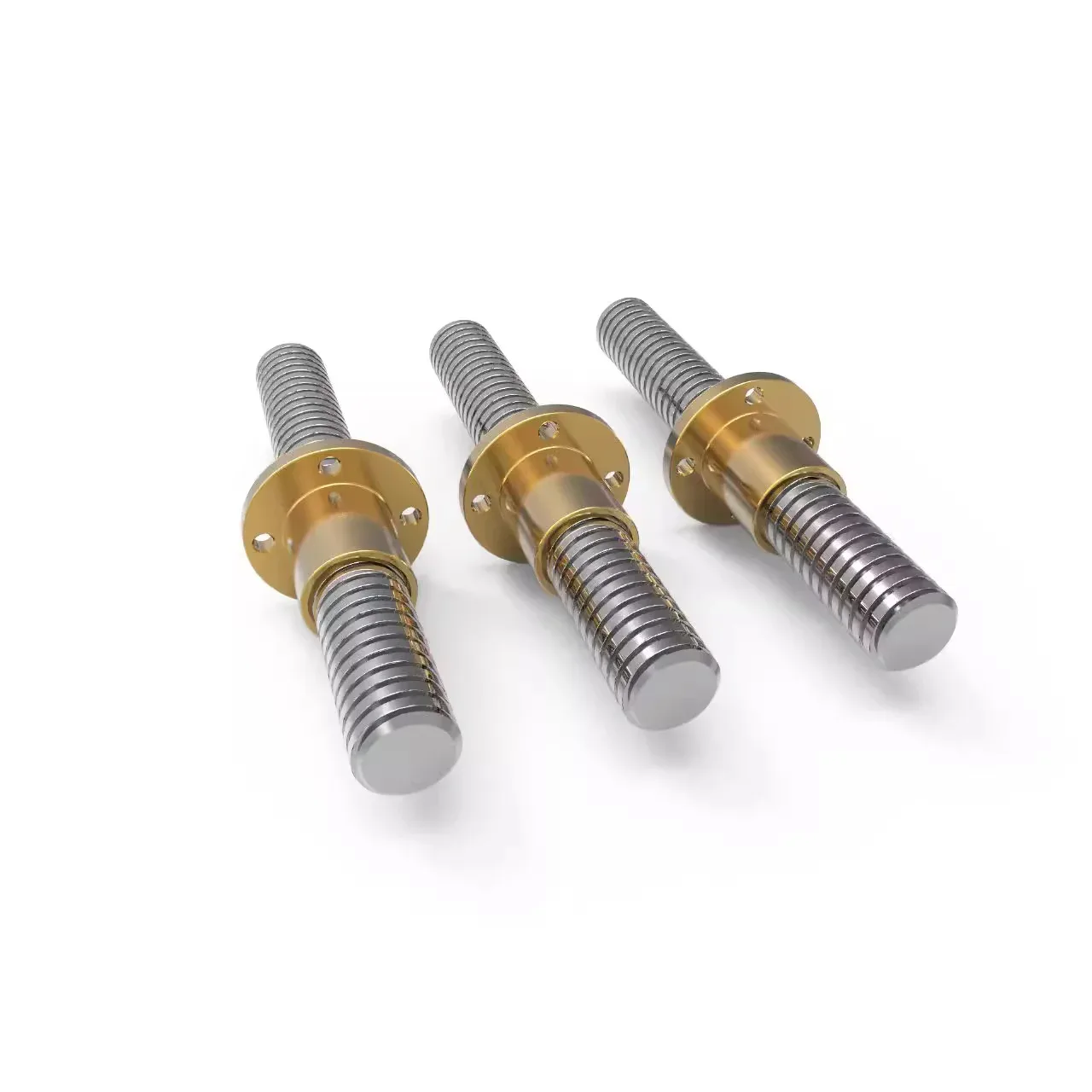 TEBAK Lead Screw 300mm 304SS Trapezoidal Thread Screw Rod Brass Nut T4 T5 T6 T8 T10 T12 T14 T16 T18 T20 T22 Nut T25 T25 T30 T36 view 3