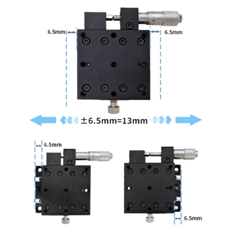 TEBAK Optical Precision Fine-Tuning X-Axis Displacement Platform LX25/30/40/50/60/70-C/L/R Slide Table Product view 5