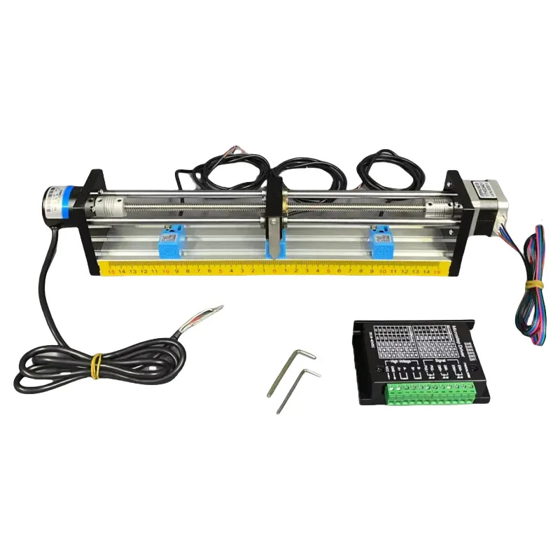 TEBAK Stepper Motor Encoder Driver with PLC Motion Control Proximity Switch Screw Sliding Table Module and Stepping Motor Sets view 2