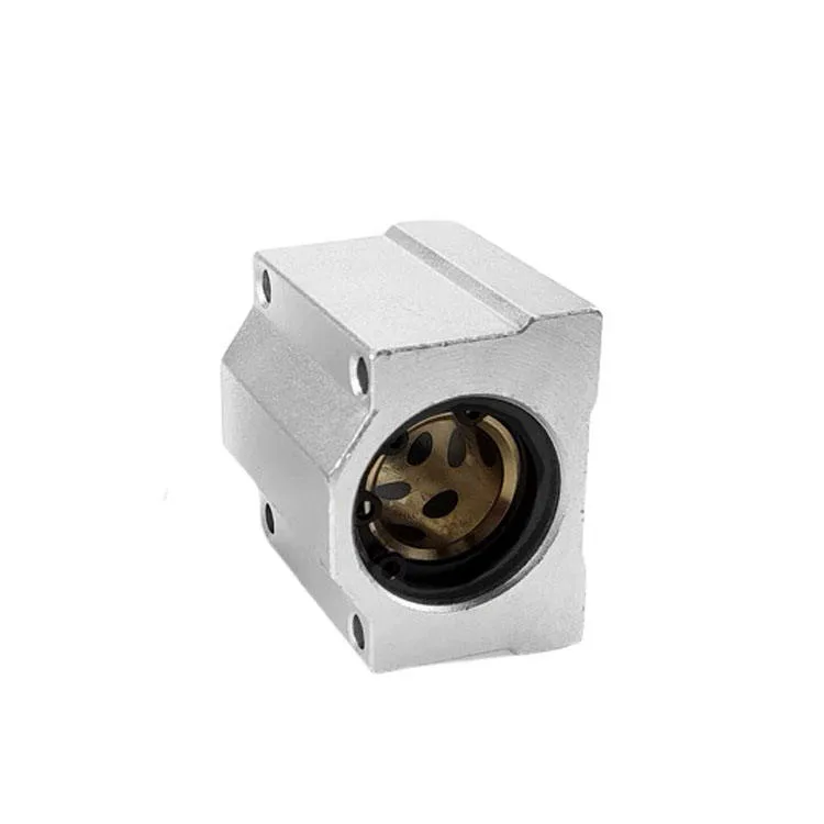 TEBAK SCS Box Type Linear Bearing Seat Liner Extended Graphite Aluminum Alloy Sleeve 10 12 16 20 25 30 40UU Motor Gear PLC view 3
