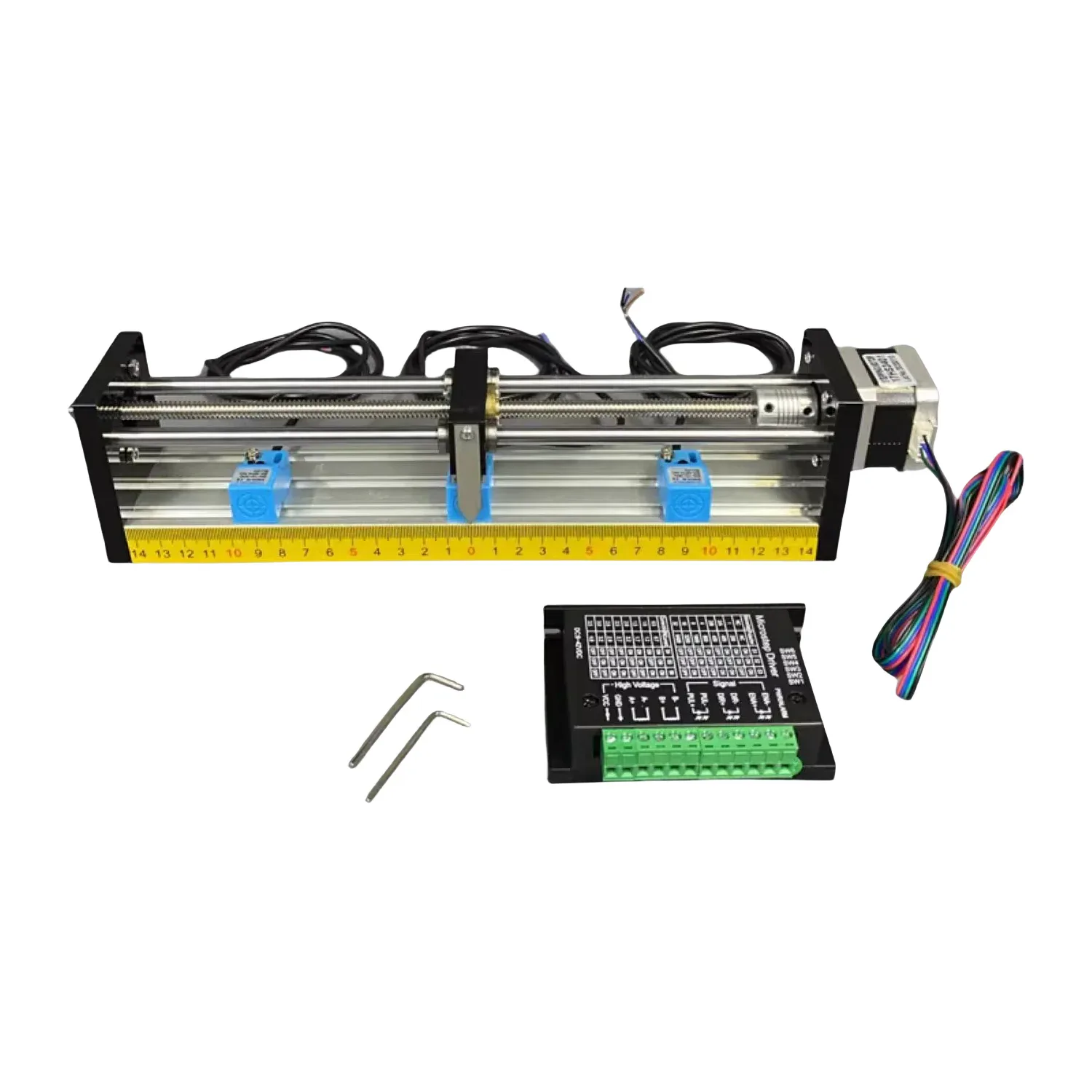TEBAK Stepper Motor Encoder Driver with PLC Motion Control Proximity Switch Screw Sliding Table Module and Stepping Motor Sets view 4