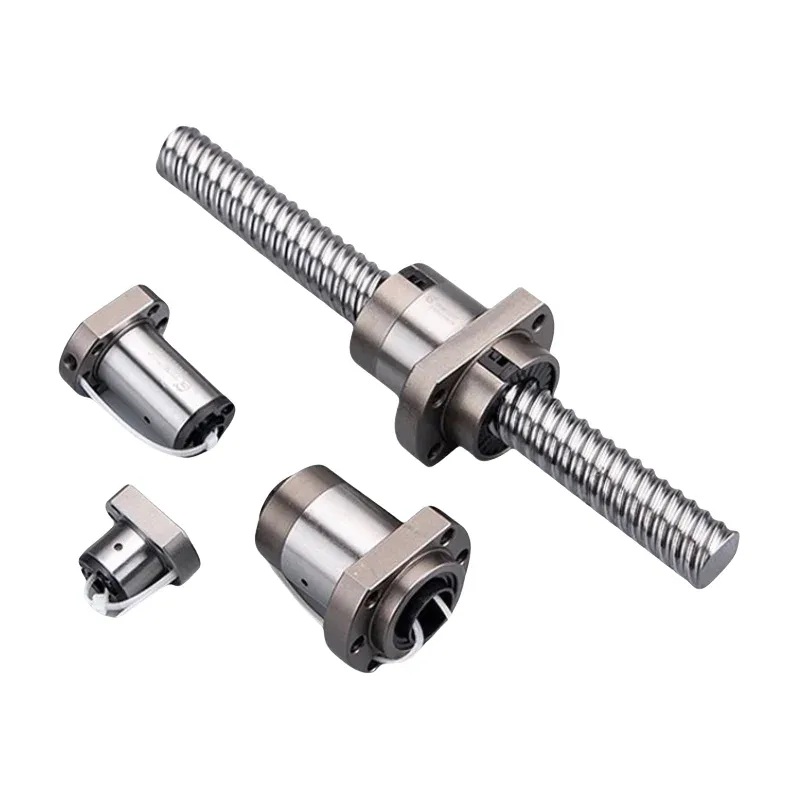 TEBAK Custom Length High Precision 100mm CNC Linear Motion SFU3210 Steel Linear Guide with C7 Bearing Lead Ball Screw Supports Nut view 4
