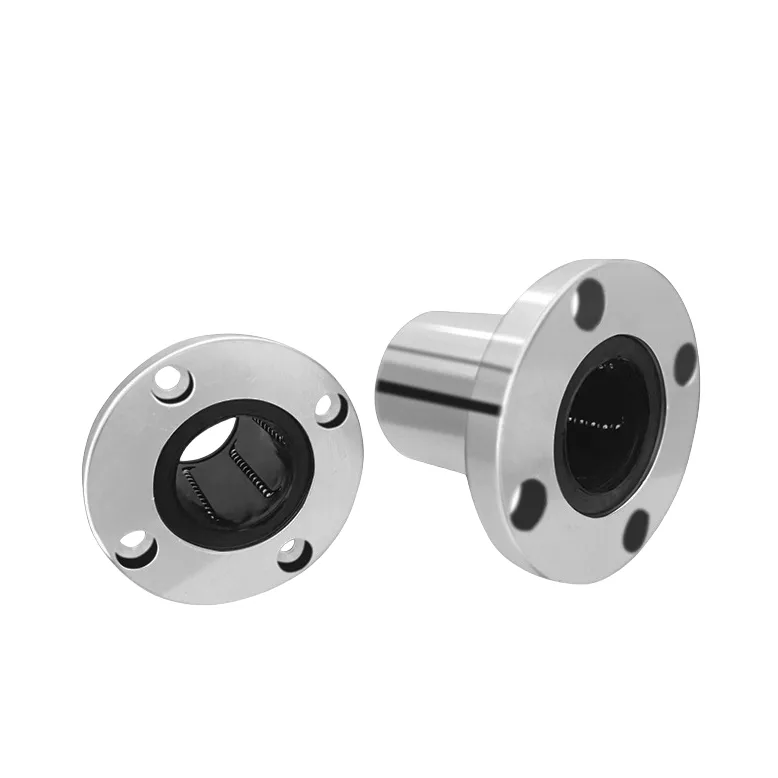 TEBAK Round Flange Linear Motion Bearing LMF6 8 12 13 25 40 60UU Series Sliding Linear Bearing Linear Guides view 2