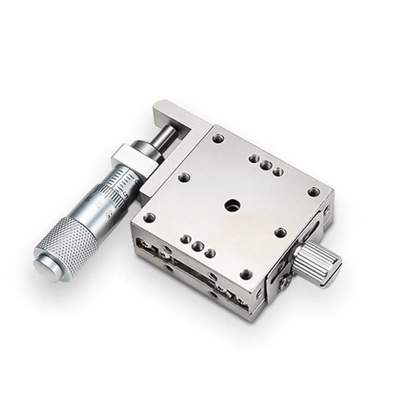 TEBAK LBY40/60/100 Manual Displacement Slide Precision Fine-Tuning Stainless Steel Moving Platform X Y Axes Model view 5