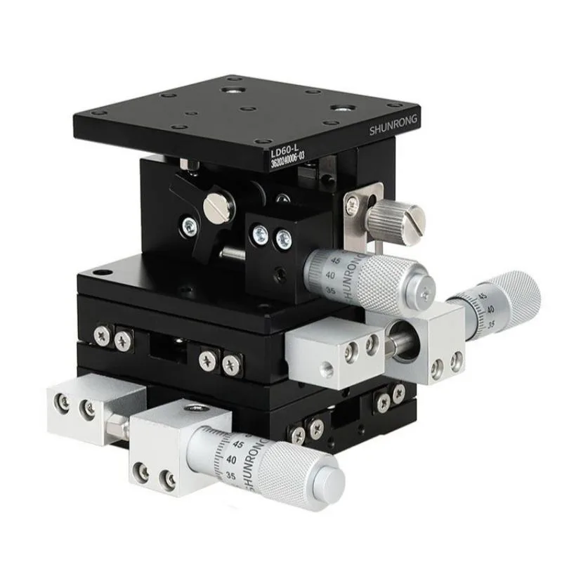 TEBAK XYZ-axis Displacement Stage Three-axis Motion Fine-tuning Manual Moving Table Slide Table LD40/60/90/80/125-LM view 2