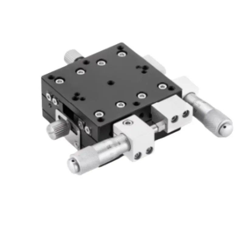 TEBAK XY Axis Two-Dimensional Fine-Tuning Platform LY40/125 Thin Precision Manual Displacement Slide Table Machine Tool Equipment